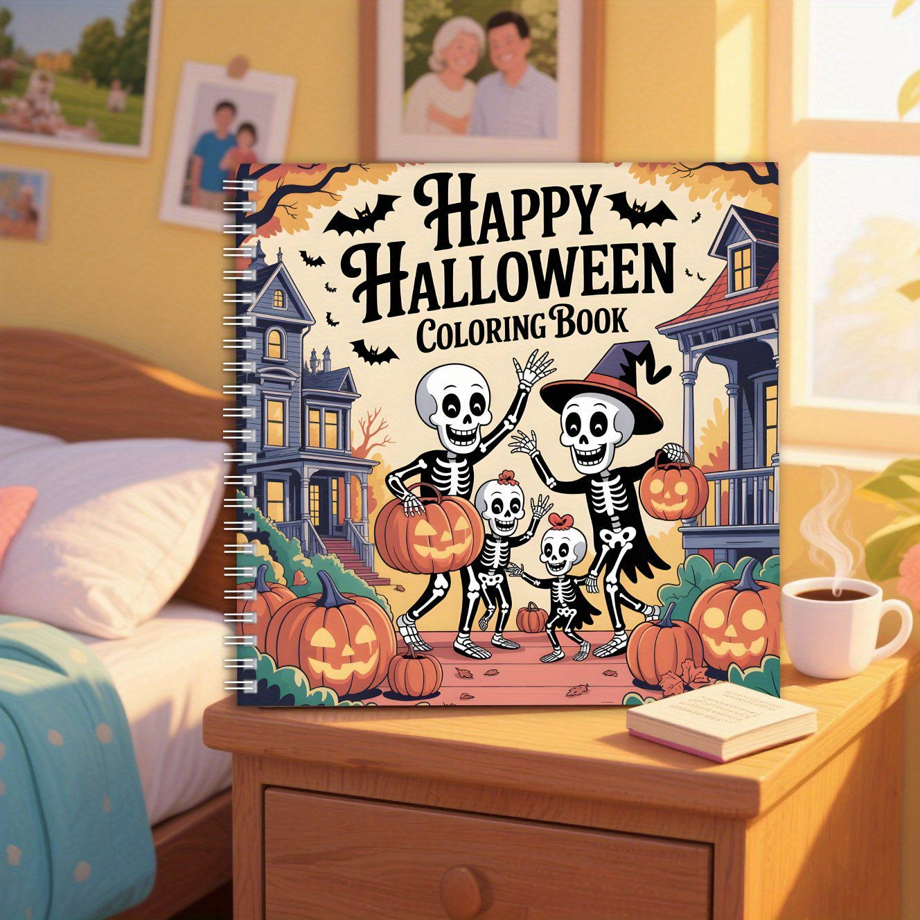 Halloween Coloring Book - Pumpkin Designs for Stress Reduction