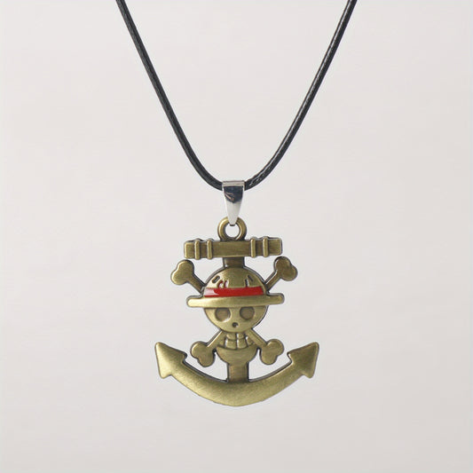 Anime Skeleton Pendant Necklace Pirates Cosplay Gift For Anime Fans