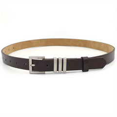 Women's Square Pin Buckle Belt PU Leather