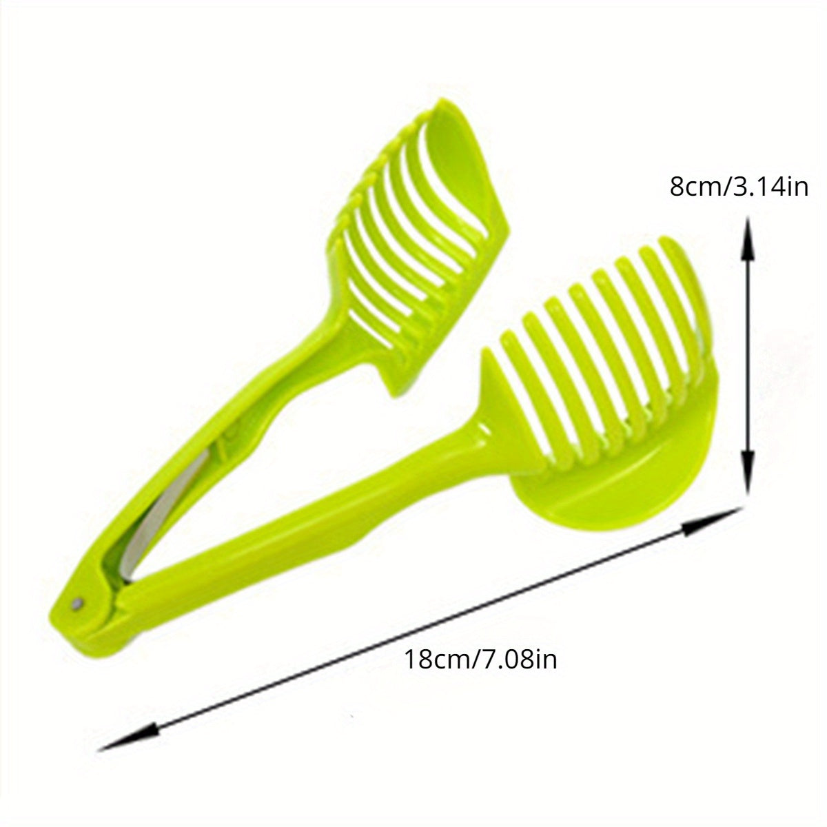 Tomato Slicer Lemon Cutter Holder Round Fruit Tongs