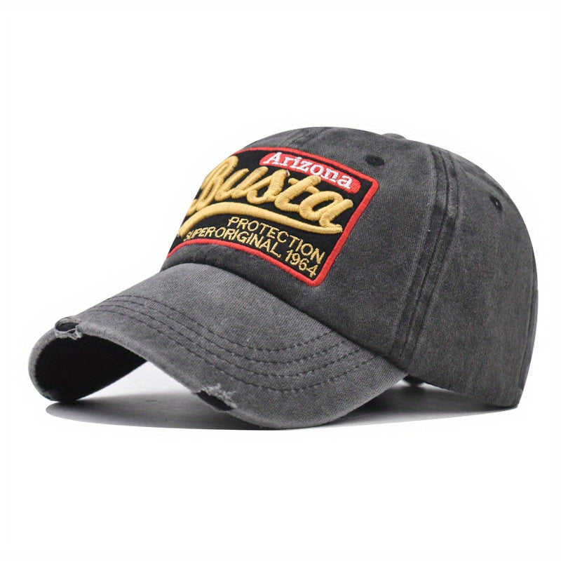 Large Letter Busta Embroidered Sunscreen Baseball Cap