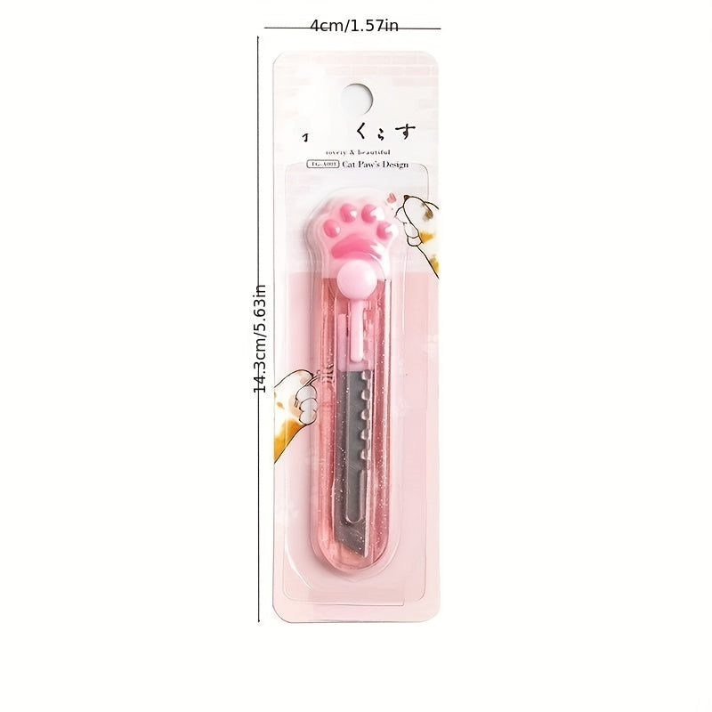Portable Cat Claw Mini Utility Box Cutter Student Stationery Craft