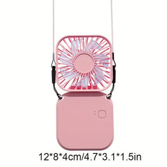 Mini Folding Neck Fan USB Charging Office Outdoor Pocket Fan