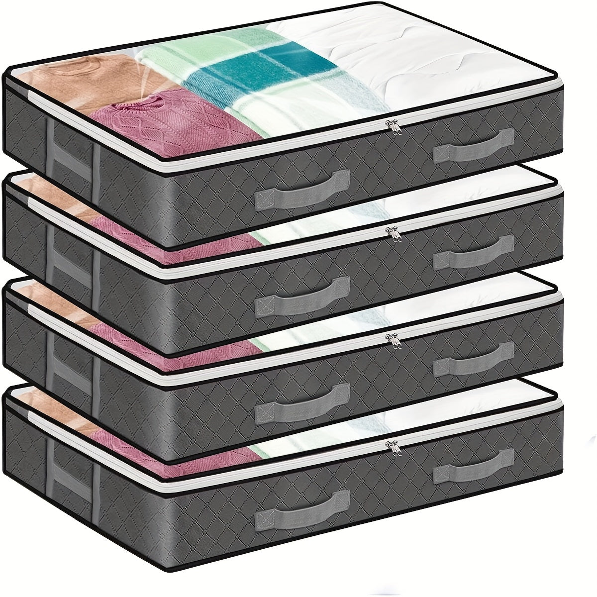 Foldable Quilt Storage Bag Clothes Packing Cube Organizer