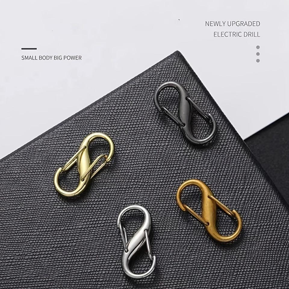 10pcs Chain Strap Bag Adjustable Metal Buckles Chain Links Tiny Clip For Bag