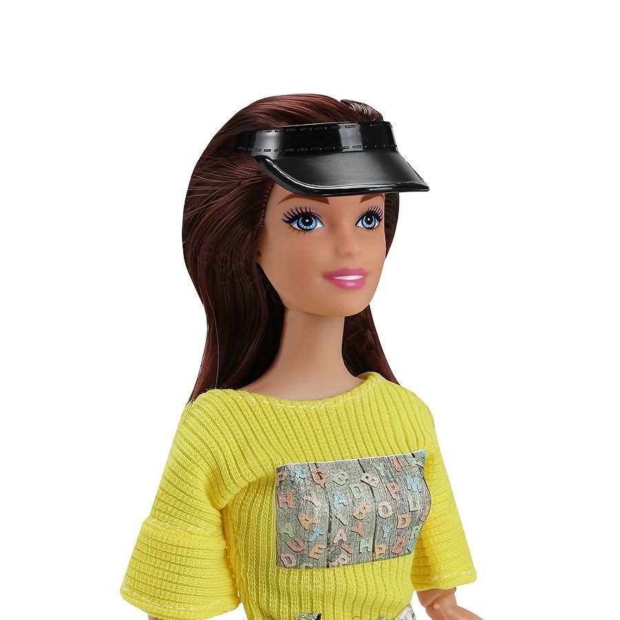 Set of 6 Sun Hats for 29" Dolls - 3 Colors