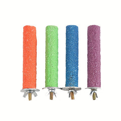 Bird Perch Stand with Paw Grinding Stick for Parrot Cage