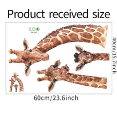 Giraffe Wall Sticker Decals - Removable Vinyl Wallpaper Mural