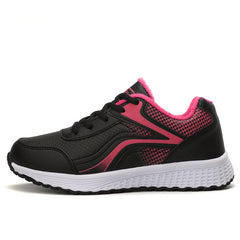 Women's Lightweight Faux Leather Sports Shoes