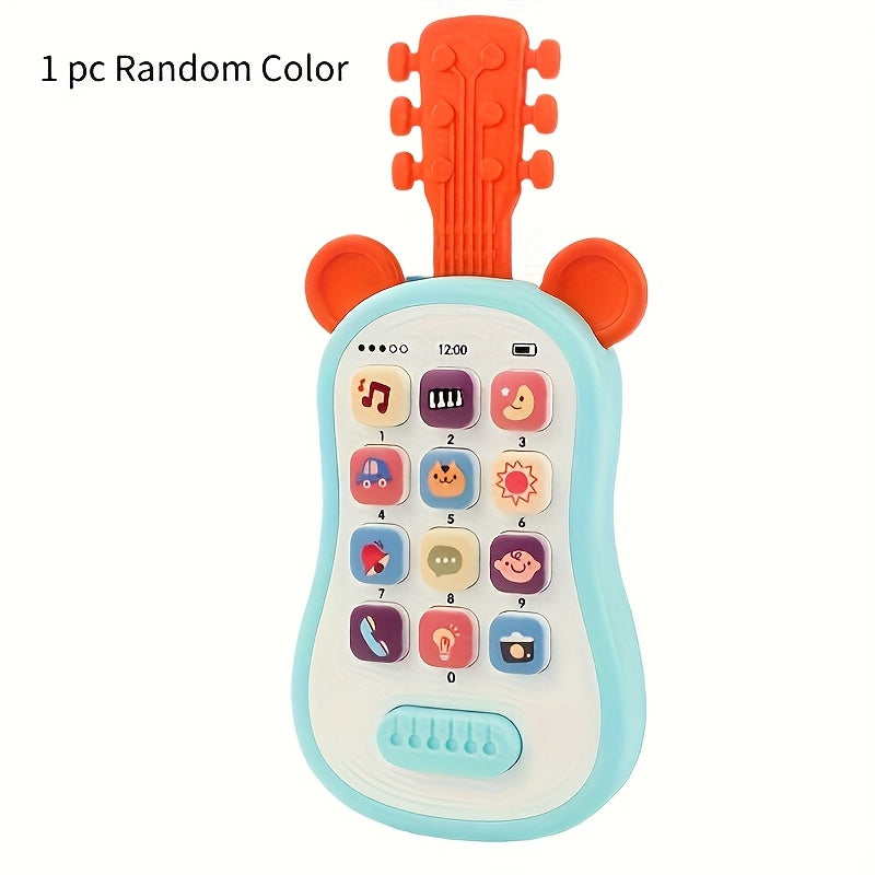 Kids Toy Guitar with Colorful Keys and Storytelling