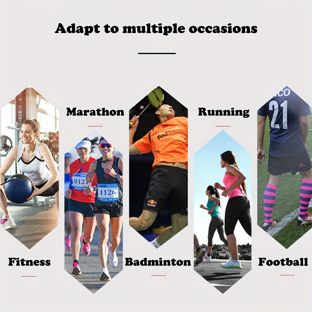 Sport Compression Socks for Men Women, Knee High Running Nursing Athletic