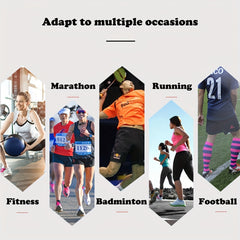 Sport Compression Socks for Men Women, Knee High Running Nursing Athletic