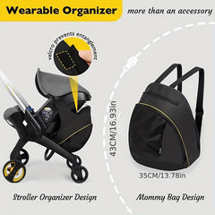 Large Capacity Diaper Bag Backpack with Bottle Holder & Phone Pocket