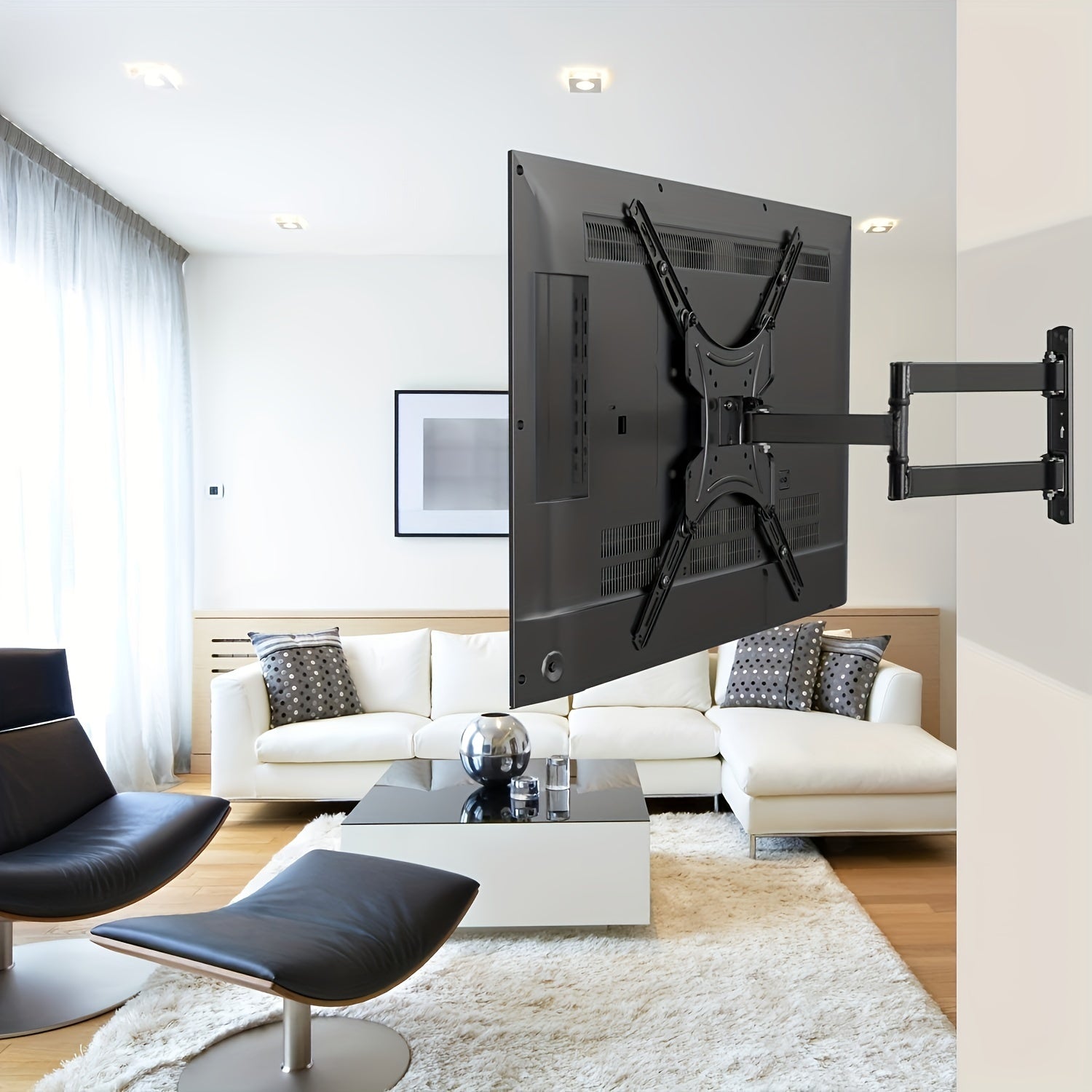Adjustable TV Wall Mount Bracket for 66-152.4 cm TVs