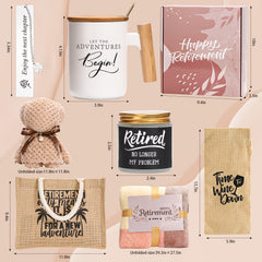 Happy Retirement Coffee Mug Beach Travel Bag Set