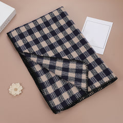Art Print Check Scarf for Women - Winter Warm Scarves