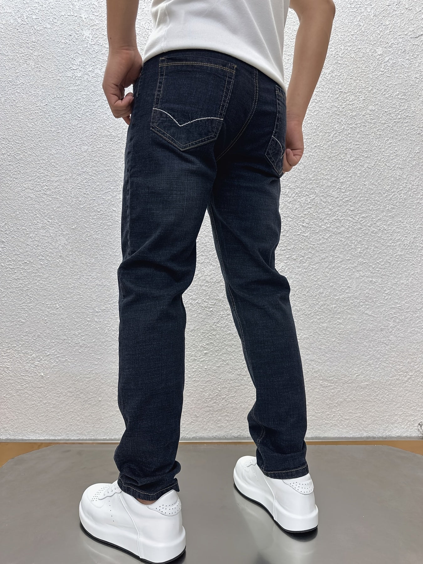 Men's Straight Stretch Jeans Casual