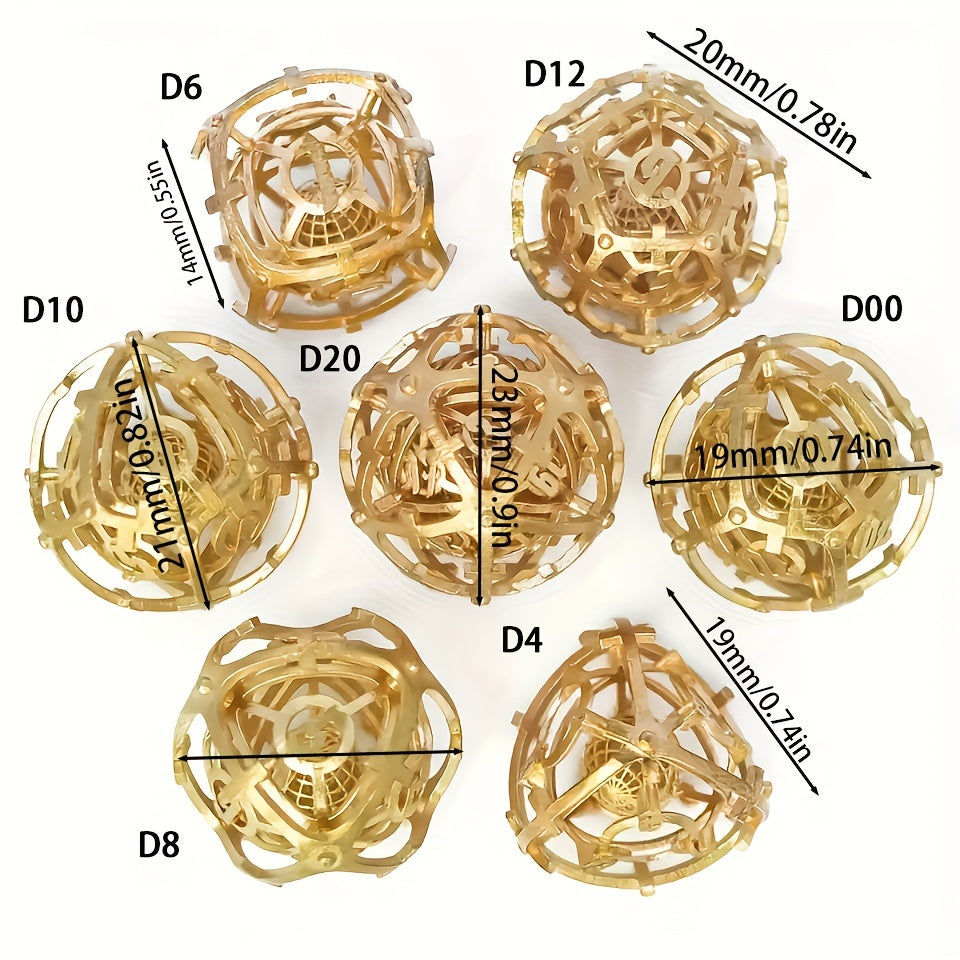 7pcs Hollow Bell Dice Set for Board Game