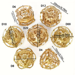 7pcs Hollow Bell Dice Set for Board Game