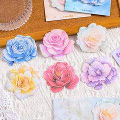 30 Sheets Retro Floral Sticky Notes Memo Stickers