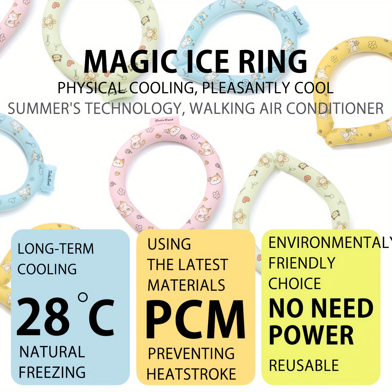 Outdoor Cooling Ring Neck Cooling Ring For Summer Activities