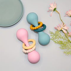 Silicone Grasp Rattle Ball Toy for Babies 0-12 Months