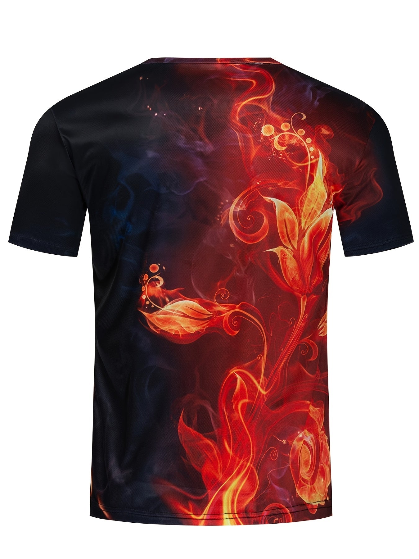 Men's Graphic Sweatshirt 3D Print Short Sleeve Casual T-shirt