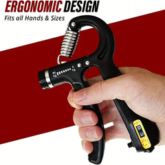 Adjustable Hand Grip Strengthener 10-130lbs Forearm Exerciser