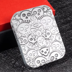 Metal Poker Decompression Slider Toy Relieve Stress Push Card