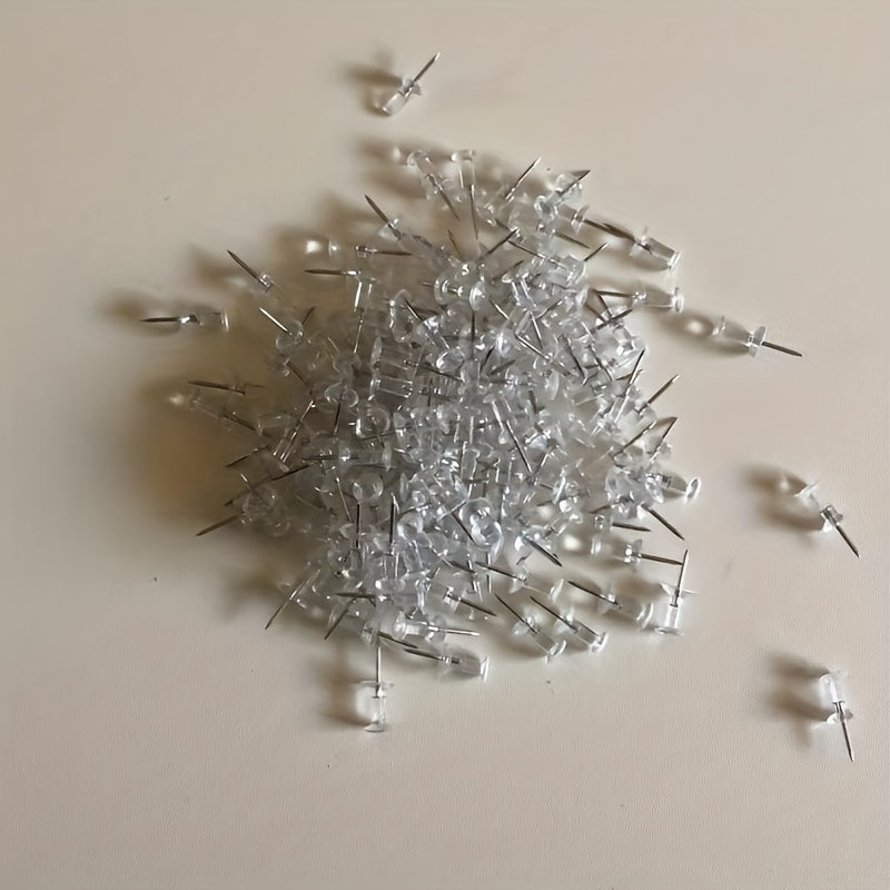 100pcs Transparent Nails Box for Painting Wooden Board Office Message Fixed