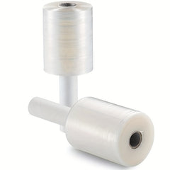 2 Pack Industrial Mini Hand Stretch Wrap 400g Gauge Thick Clear Cling Plastic