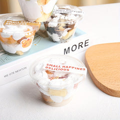 100 Clear Plastic Cups w/ Lids 270ML for Party