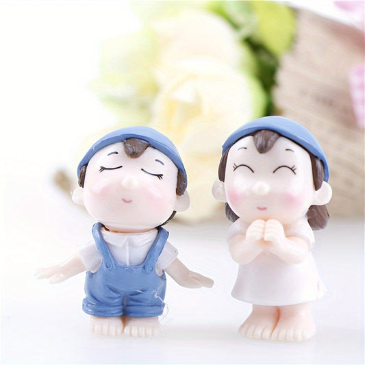 Micro Landscape DIY Couple Ornaments Potted Plant Decoration