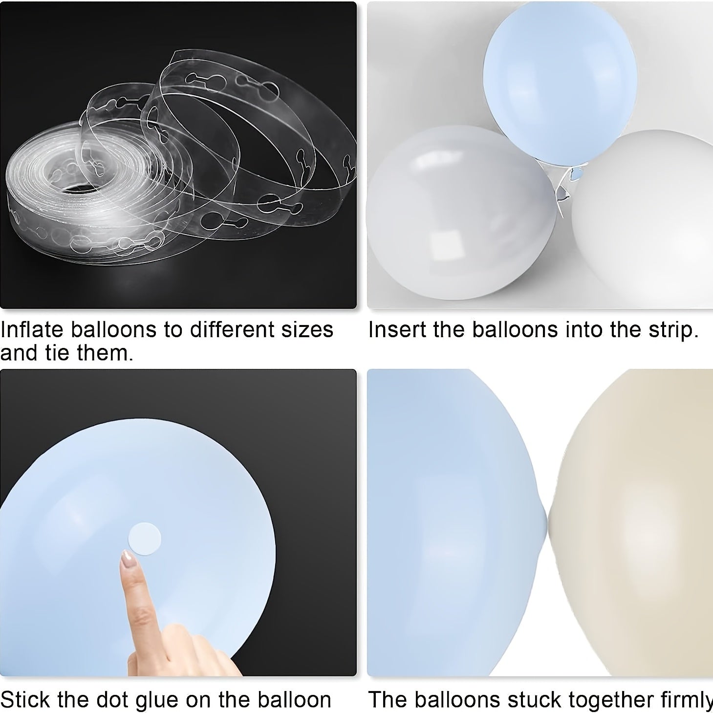100pcs Balloon Garland Arch Kit Macaron And Ivory Latex Balloons