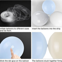 100pcs Balloon Garland Arch Kit Macaron And Ivory Latex Balloons