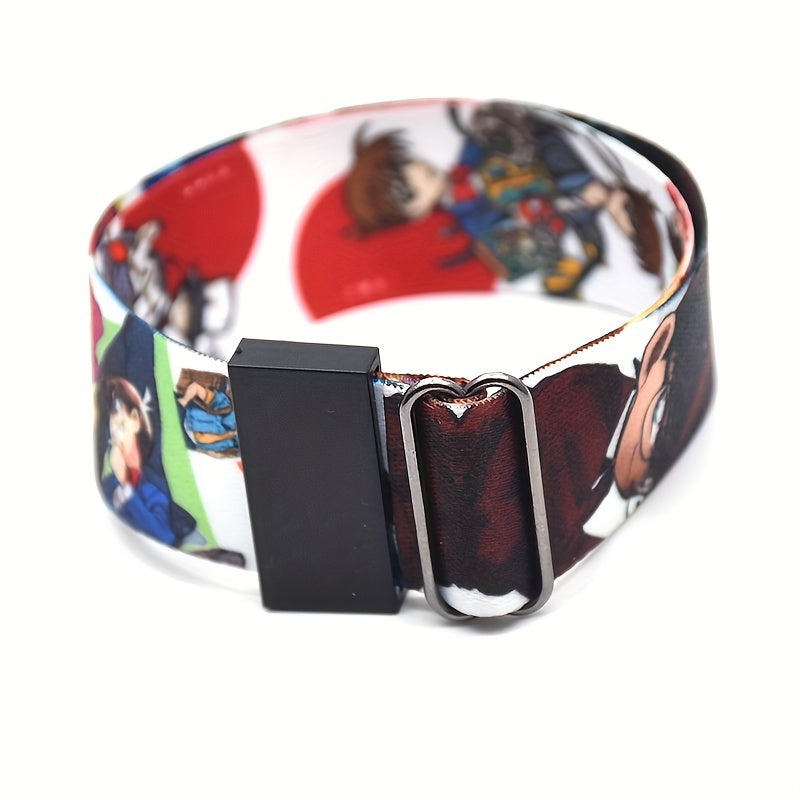 Anime Print Bracelet Waterproof Durable Reusable Wristband Christmas Gift