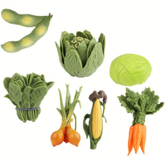 7pcs Vegetable Model Toys Artificial Corn Mini Simulation Cabbage