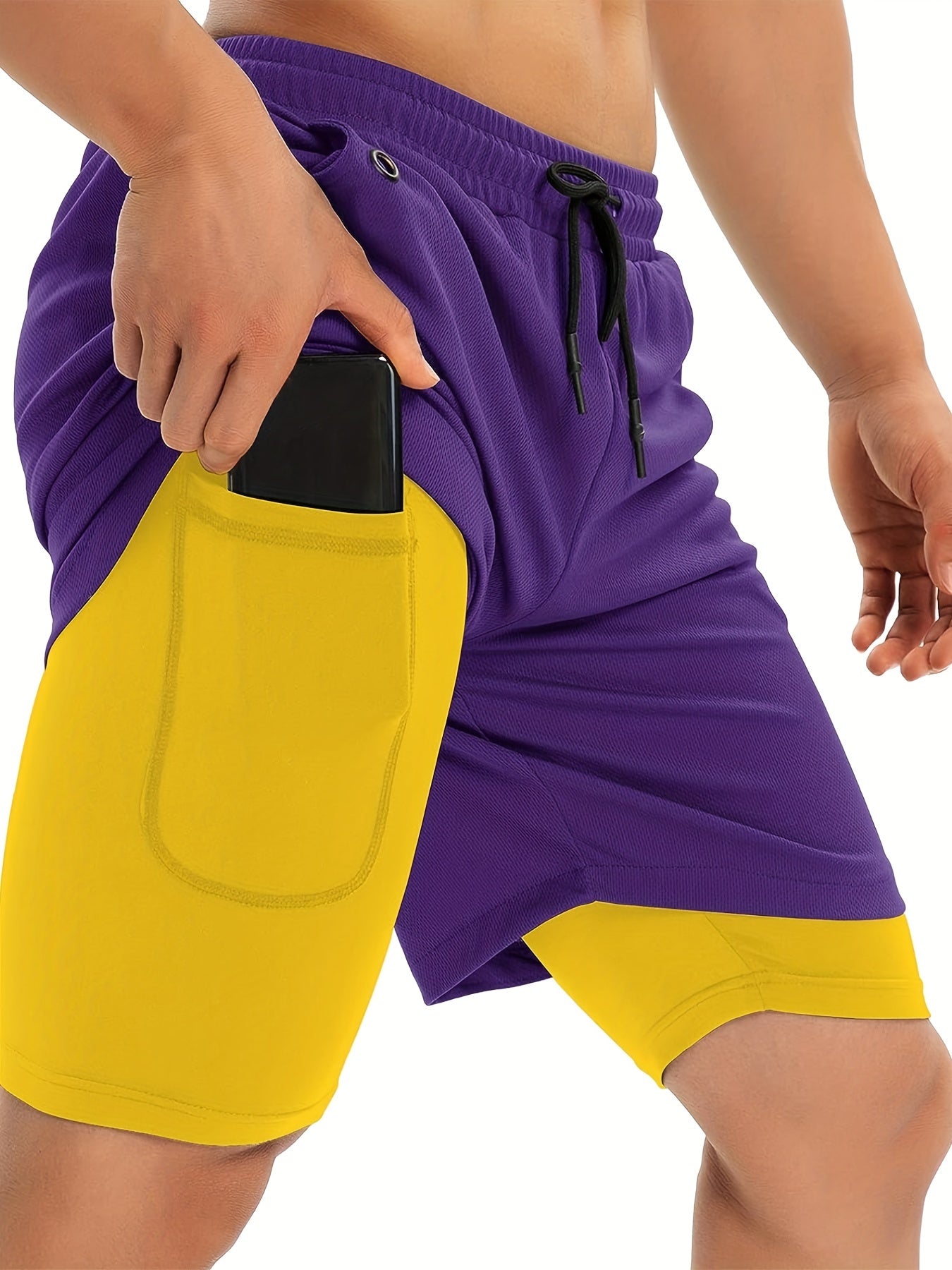 Men's Gym Running Shorts Athletic Workout Clothes Quick Dry Shorts