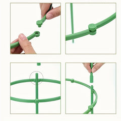 Plant Support Stakes Half Round Cage Holder for Flower Pot Climbing Trellis