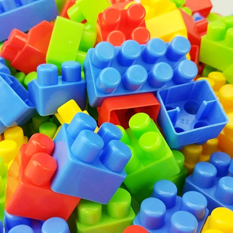 100pc Colorful Building Blocks Set Ages 3 DIY Construction Toy Gift