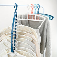Foldable Heavy Duty Clothes Hanger Household Space Saving Organizer