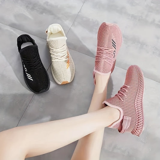 Women's Knit Sports Shoes Lightweight Outdoor Running Sneakers