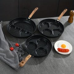 Breakfast Egg Frying Pot Pan Multifunctional Four-Hole Three-Hole Purpose