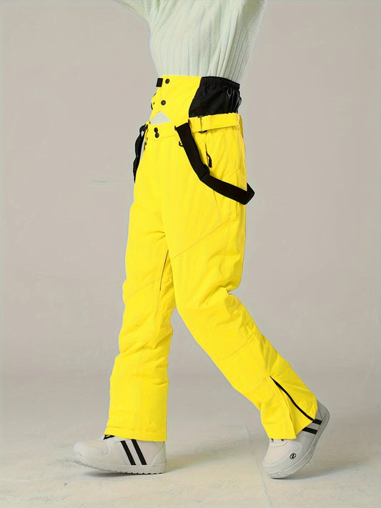 Waterproof Windproof Snow Pants with Suspenders Women's Activewear