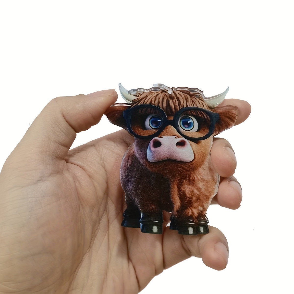 Adorable Cartoon Cow Car Charm for Christmas Tree & Car Interior