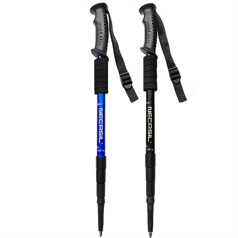 Aluminum 6061 4-section Straight Handle Climbing Stick