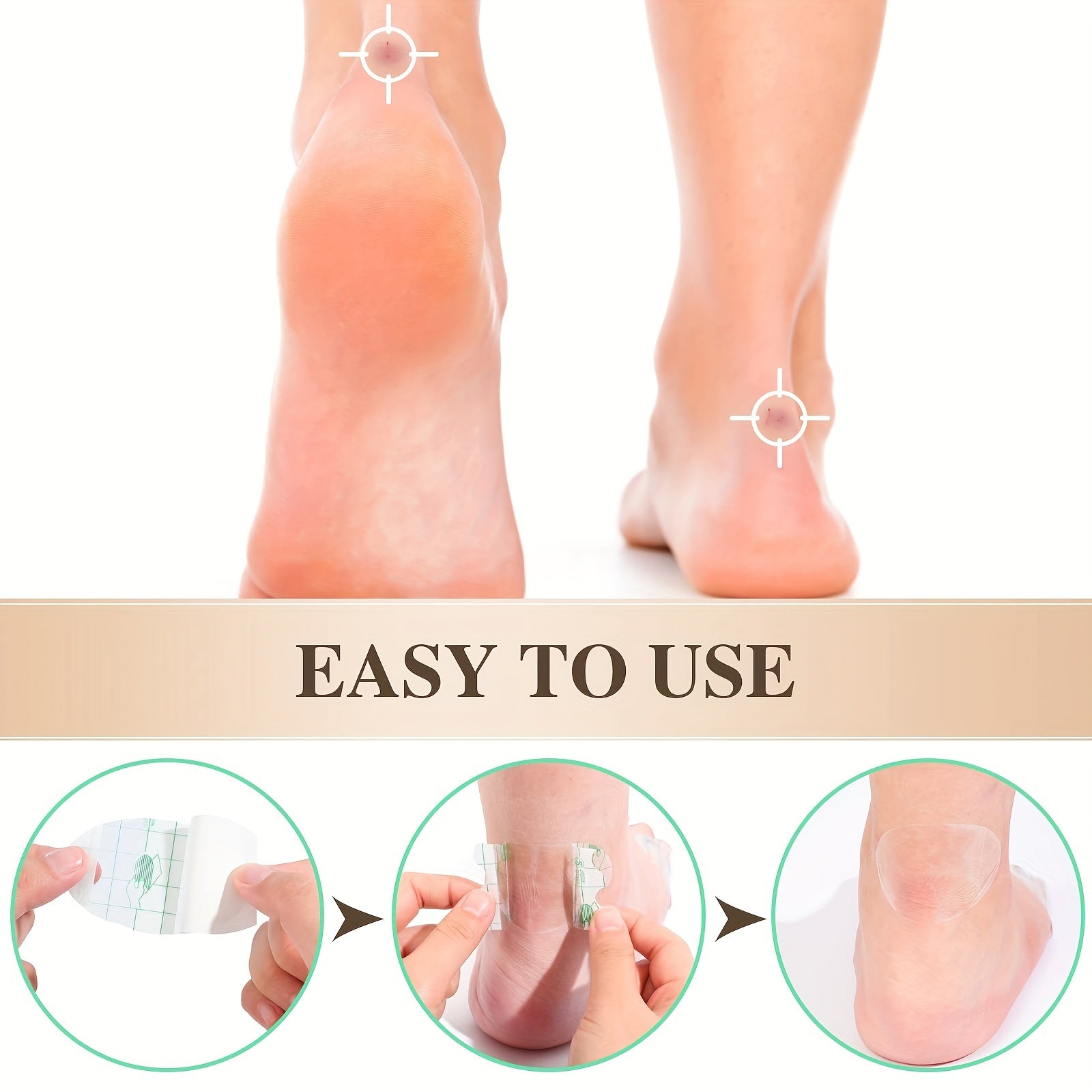 Invisible Anti-Wear Foot Stickers Self-Adhesive Heel Pads High Heels