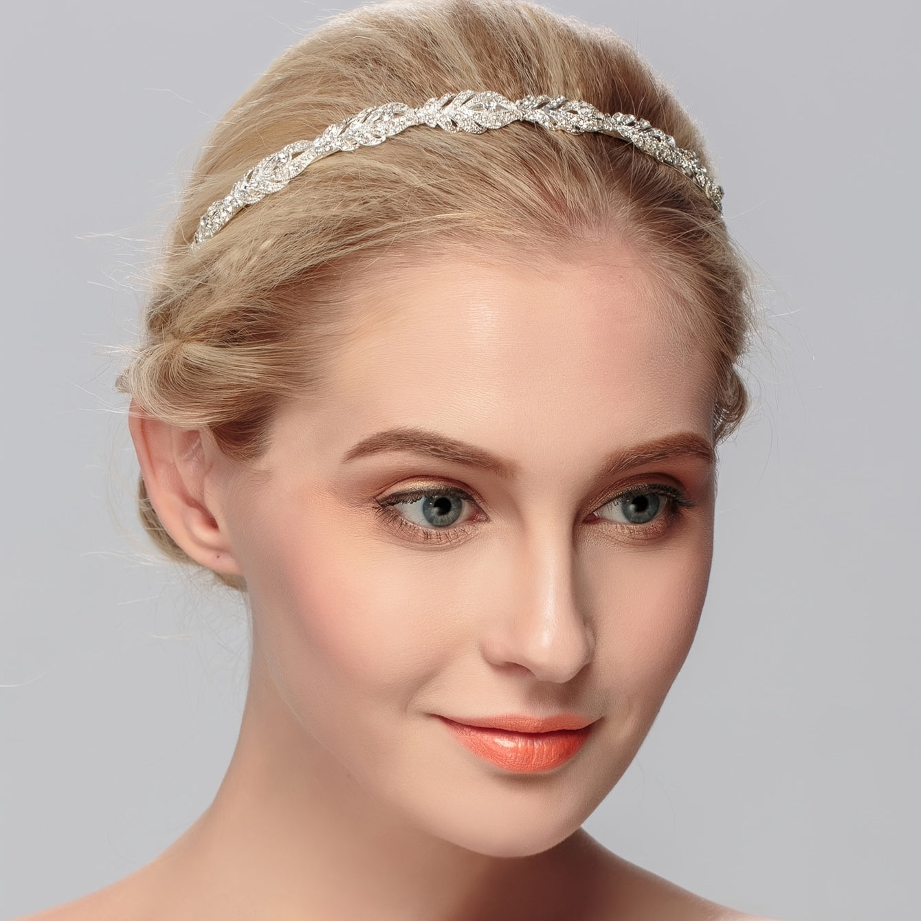 Crystal Wedding Headband Tiara for Bride