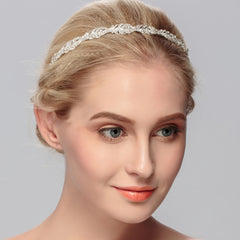 Crystal Wedding Headband Tiara for Bride