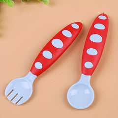 Baby Spoon Fork Set for Food Supplement Tableware